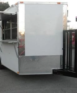 Concession Food Trailer - 8.5' x 14' - White and Features Vent Hood 21 Concession Food Trailer - 8.5' x 14' - White and Features Vent Hood -Cheap Concession Trailers Shop 525 left 2 1 1