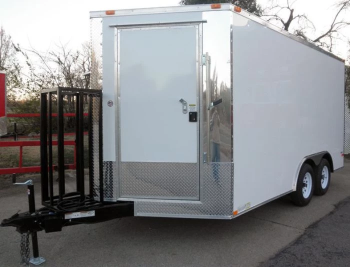 Concession Food Trailer - 8.5' x 14' - White and Features Vent Hood 11 Concession Food Trailer - 8.5' x 14' - White and Features Vent Hood - Image 11