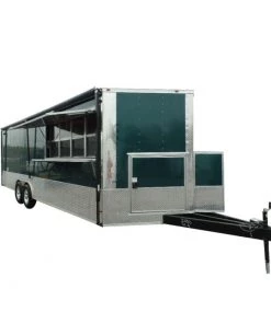 8.5' x 24' Concession Food Trailer Emerald Green