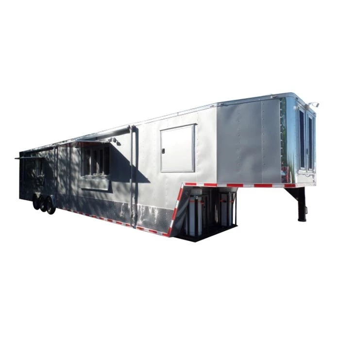 8.5' x 47' Concession Food Trailer Silver Frost With Appliances 1 8.5' x 47' Concession Food Trailer Silver Frost With Appliances