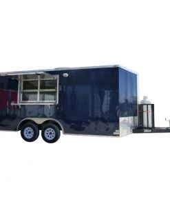 8.5' x 16' Concession Trailer Indigo Blue Food Event Catering
