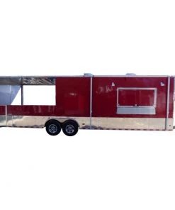 8.5' X 30' Concession Food Trailer Victory Red