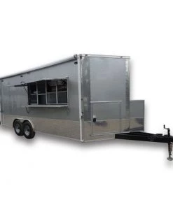 8.5' x 20' Silver Frost Concession Food Trailer With Appliances