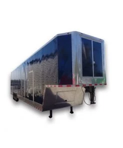 8.5' x 45' Indigo Blue Enclosed Gooseneck Trailer