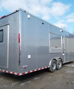 8.5' x 26' Silver Frost Concession Food Trailer with Appliances -Cheap Concession Trailers Shop dji 0070 2
