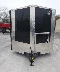 8.5' x 24' Black Porch Style BBQ Concession Food Trailer -Cheap Concession Trailers Shop dji 0456 1