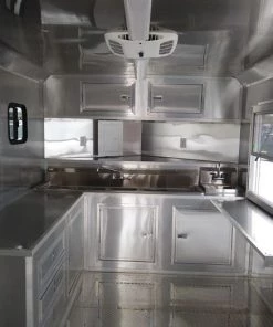 8.5' x 24' Black Porch Style BBQ Concession Food Trailer -Cheap Concession Trailers Shop dji 0467