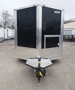 8.5' x 22' Black Porch Style Concession Food Trailer -Cheap Concession Trailers Shop dji 0631