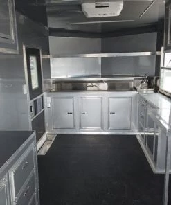 8.5' x 22' Black Porch Style Concession Food Trailer -Cheap Concession Trailers Shop dji 0643 2