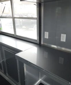 8.5' x 22' Black Porch Style Concession Food Trailer -Cheap Concession Trailers Shop dji 0648 1