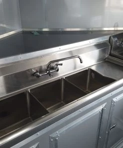 8.5' x 22' Black Porch Style Concession Food Trailer -Cheap Concession Trailers Shop dji 0649 1