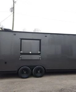 8.5' x 20' Charcoal Grey Concession Food Trailer -Cheap Concession Trailers Shop dji 0664 1
