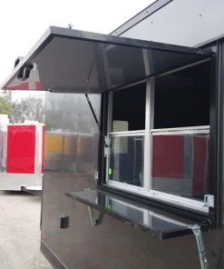 8.5' x 20' Charcoal Grey Concession Food Trailer -Cheap Concession Trailers Shop dji 0667 1