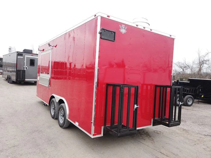 8.5' x 18' Red Elite Style Concession Food Trailer 10 8.5' x 18' Red Elite Style Concession Food Trailer - Image 10