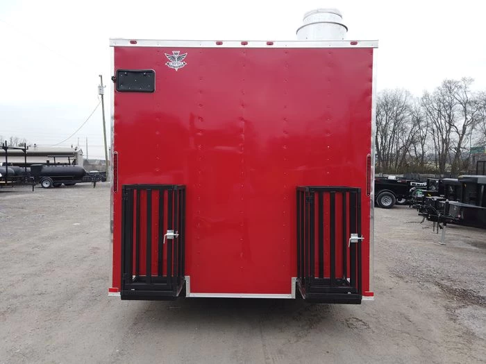 8.5' x 18' Red Elite Style Concession Food Trailer 24 8.5' x 18' Red Elite Style Concession Food Trailer - Image 24