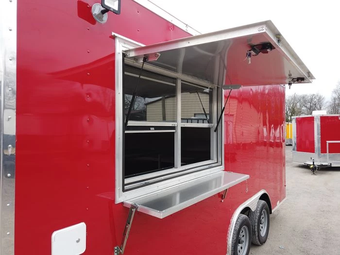 8.5' x 18' Red Elite Style Concession Food Trailer 13 8.5' x 18' Red Elite Style Concession Food Trailer - Image 13