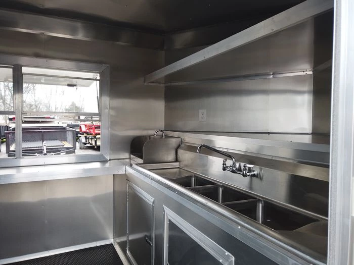 8.5' x 18' Red Elite Style Concession Food Trailer 14 8.5' x 18' Red Elite Style Concession Food Trailer - Image 14