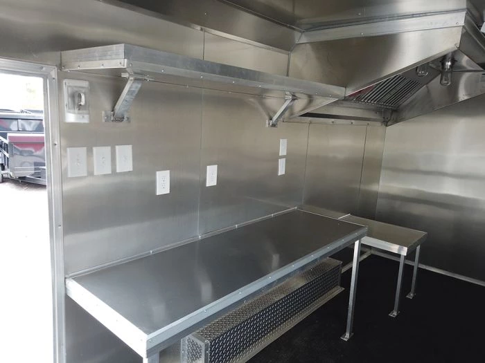 8.5' x 18' Red Elite Style Concession Food Trailer 12 8.5' x 18' Red Elite Style Concession Food Trailer - Image 12