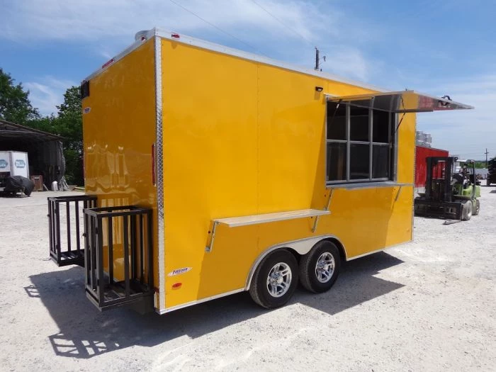 8.5' x 16' Yellow Food Concession Trailer 11 8.5' x 16' Yellow Food Concession Trailer - Image 11