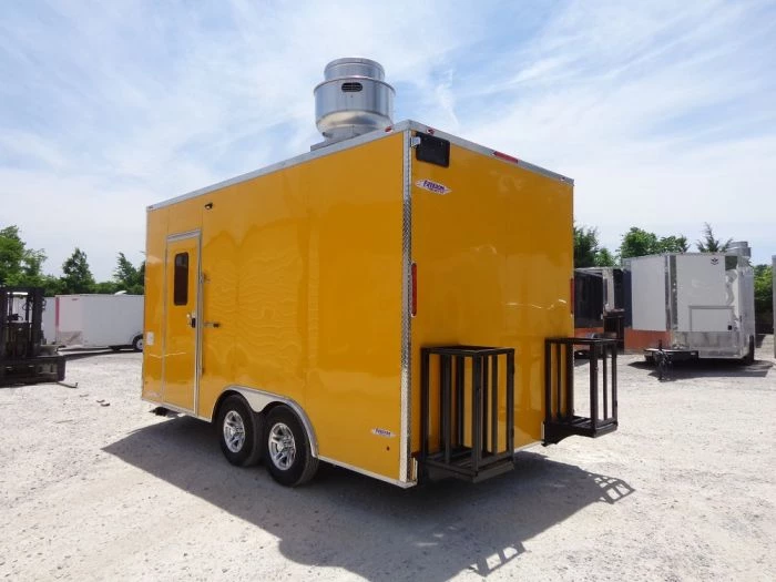 8.5' x 16' Yellow Food Concession Trailer 17 8.5' x 16' Yellow Food Concession Trailer - Image 17
