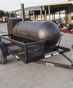 Smoker Trailer Pull Behind Wood 59"x 29" Charcoal Pit Wood Cage BBQ Cooker -Cheap Concession Trailers Shop dsc00435 4