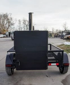 Smoker Trailer Pull Behind Wood 59"x 29" Charcoal Pit Wood Cage BBQ Cooker -Cheap Concession Trailers Shop dsc00439 4
