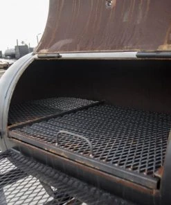 Smoker Trailer Pull Behind Wood 59"x 29" Charcoal Pit Wood Cage BBQ Cooker -Cheap Concession Trailers Shop dsc00447 3