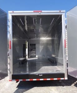 8.5' x 45' Indigo Blue Enclosed Gooseneck Trailer -Cheap Concession Trailers Shop dsc00554 2 1