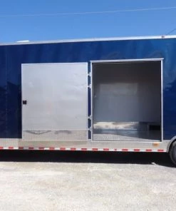 8.5' x 45' Indigo Blue Enclosed Gooseneck Trailer -Cheap Concession Trailers Shop dsc00556 2 1
