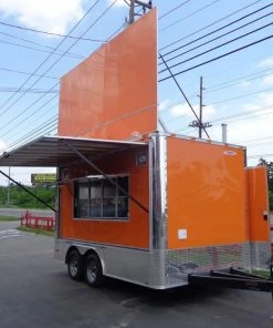 Concession Trailer Orange - 8.5' x 14' Catering Enclosed -Cheap Concession Trailers Shop dsc00668