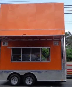 Concession Trailer Orange - 8.5' x 14' Catering Enclosed -Cheap Concession Trailers Shop dsc00670