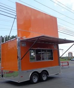 Concession Trailer Orange - 8.5' x 14' Catering Enclosed -Cheap Concession Trailers Shop dsc00671