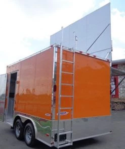 Concession Trailer Orange - 8.5' x 14' Catering Enclosed -Cheap Concession Trailers Shop dsc00674