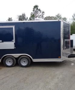 8.5' x 14' Enclosed Indigo Blue Concession Food Trailer -Cheap Concession Trailers Shop dsc00692 1 1