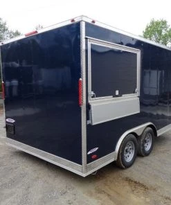 8.5' x 14' Enclosed Indigo Blue Concession Food Trailer -Cheap Concession Trailers Shop dsc00693 1 1
