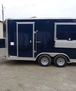 8.5' x 14' Enclosed Indigo Blue Concession Food Trailer -Cheap Concession Trailers Shop dsc00696 1 1