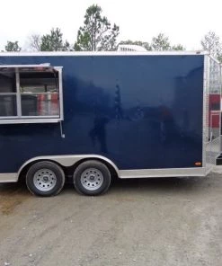 8.5' x 14' Enclosed Indigo Blue Concession Food Trailer -Cheap Concession Trailers Shop dsc00699 1 1
