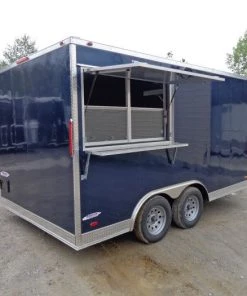 8.5' x 14' Enclosed Indigo Blue Concession Food Trailer -Cheap Concession Trailers Shop dsc00700 1 1
