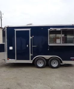 8.5' x 14' Enclosed Indigo Blue Concession Food Trailer -Cheap Concession Trailers Shop dsc00702 1 1