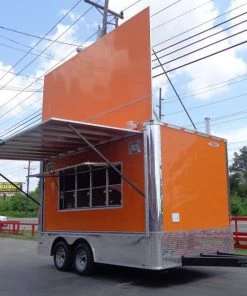 Concession Trailer Orange - 8.5' x 14' Catering Enclosed -Cheap Concession Trailers Shop dsc00714