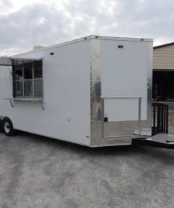 8.5' x 25' White Vending Concession Food Trailer -Cheap Concession Trailers Shop dsc00777 3 1