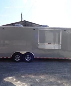 8.5' x 26' Dove Grey Flat Nose Concession Food Trailer 38 8.5' x 26' Dove Grey Flat Nose Concession Food Trailer -Cheap Concession Trailers Shop dsc00924 1 1