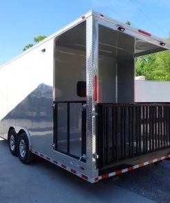 8.5' x 26' Dove Grey Flat Nose Concession Food Trailer 44 8.5' x 26' Dove Grey Flat Nose Concession Food Trailer -Cheap Concession Trailers Shop dsc00927 2 1