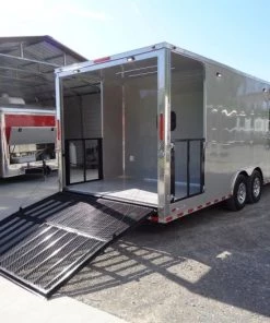 8.5' x 26' Dove Grey Flat Nose Concession Food Trailer 40 8.5' x 26' Dove Grey Flat Nose Concession Food Trailer -Cheap Concession Trailers Shop dsc00931 1 1