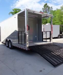 8.5' x 26' Dove Grey Flat Nose Concession Food Trailer 43 8.5' x 26' Dove Grey Flat Nose Concession Food Trailer -Cheap Concession Trailers Shop dsc00933 2 1