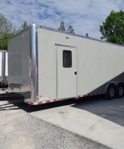 8.5' x 26' Dove Grey Flat Nose Concession Food Trailer 37 8.5' x 26' Dove Grey Flat Nose Concession Food Trailer -Cheap Concession Trailers Shop dsc00935 2 1