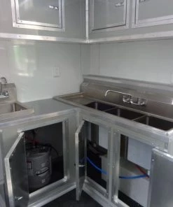 8.5' x 26' Dove Grey Flat Nose Concession Food Trailer 33 8.5' x 26' Dove Grey Flat Nose Concession Food Trailer -Cheap Concession Trailers Shop dsc00949 1 1