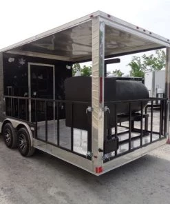 8.5' x 24' Black Porch Style Concession Food Trailer With Appliances -Cheap Concession Trailers Shop dsc01024 4 1