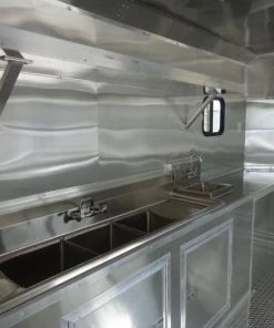 8.5' x 24' Black Porch Style Concession Food Trailer With Appliances -Cheap Concession Trailers Shop dsc01030 4 1