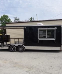 8.5' x 24' Black Porch Style Concession Food Trailer With Appliances -Cheap Concession Trailers Shop dsc01039 3 1